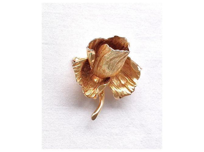 Christian Dior Mai indossato - GROSSE Germania firmato nel 1974 per Ch. DIOR D'oro Gold hardware - vista 3