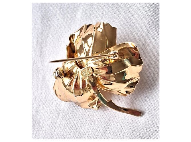 Christian Dior Mai indossato - GROSSE Germania firmato nel 1974 per Ch. DIOR D'oro Gold hardware - vista 8