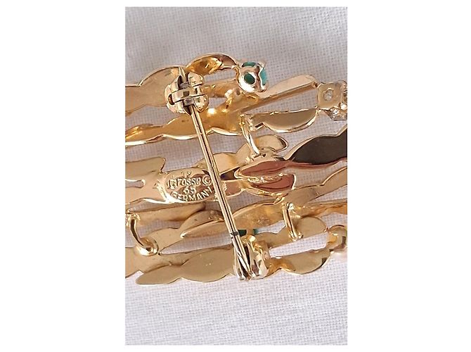 Christian Dior Mai indossato - GROSSE firmato 1965 - Germania per Ch. DIOR Multicolore D'oro Gold hardware - vista 2