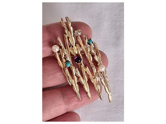 Christian Dior Mai indossato - GROSSE firmato 1965 - Germania per Ch. DIOR Multicolore D'oro Gold hardware - vista 7
