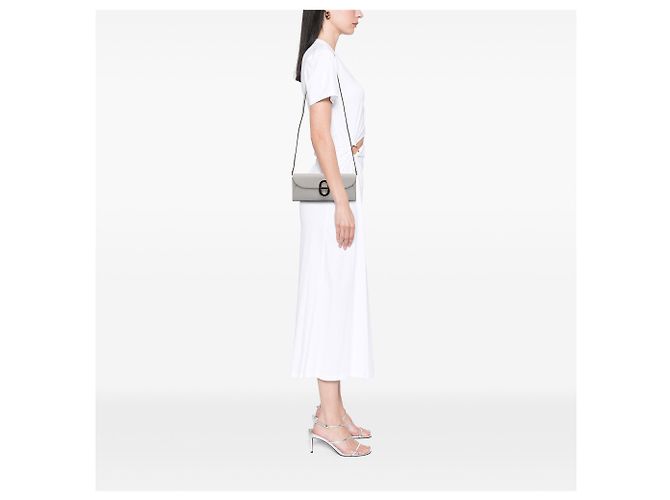 Portafoglio Hermès Maillon To Go in Epsom grigio Marrone - vista 10
