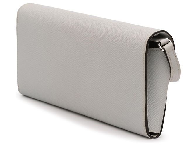 Portafoglio Hermès Maillon To Go in Epsom grigio Marrone - vista 2