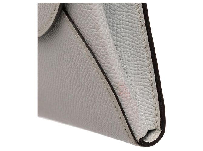 Portafoglio Hermès Maillon To Go in Epsom grigio Marrone - vista 7