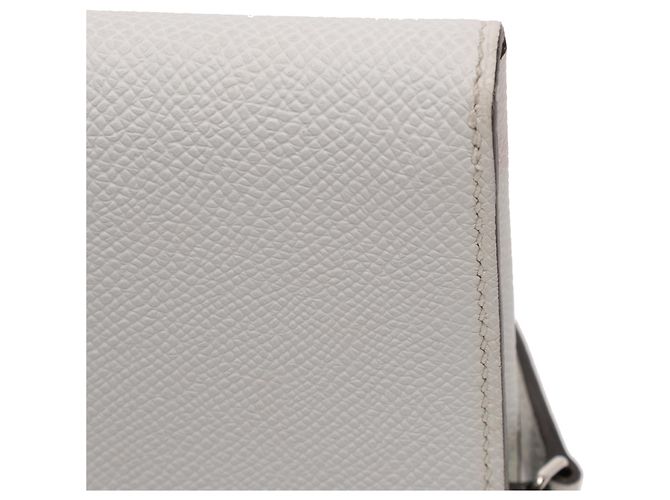 Portafoglio Hermès Maillon To Go in Epsom grigio Marrone - vista 9