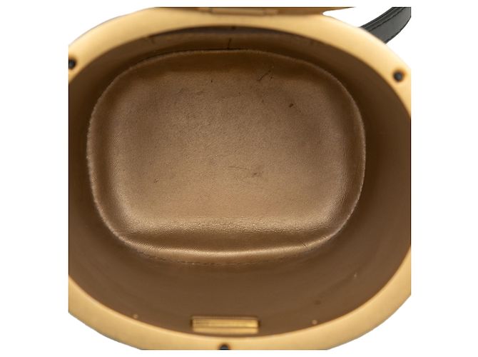 Kleine schwarze, gesteppte Lammleder Crown Box Tasche von Chanel - Ansicht 4