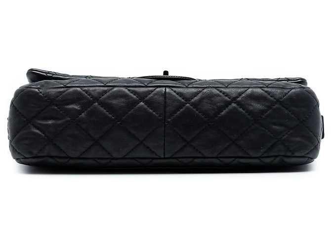Mademoiselle Chanel Messenger Flap Facile Reissue 2.55 in Pelle di Vitello Trapuntata Nera Nero - vista 3
