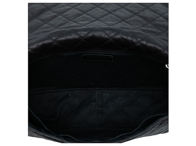 Mademoiselle Chanel Messenger Flap Facile Reissue 2.55 in Pelle di Vitello Trapuntata Nera Nero - vista 5