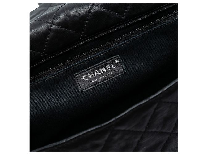 Mademoiselle Chanel Messenger Flap Facile Reissue 2.55 in Pelle di Vitello Trapuntata Nera Nero - vista 6