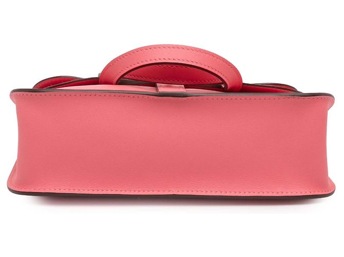 Mini Halzan 22 in Swift rosa di Hermès - vista 3