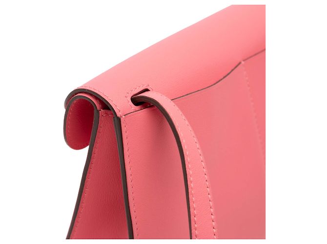 Mini Halzan 22 in Swift rosa di Hermès - vista 9