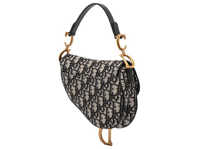 Saddle Borsa a sella mini obliqua blu Dior Blu navy - vista 2