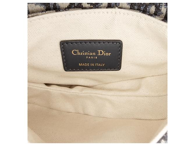 Saddle Borsa a sella mini obliqua blu Dior Blu navy - vista 4