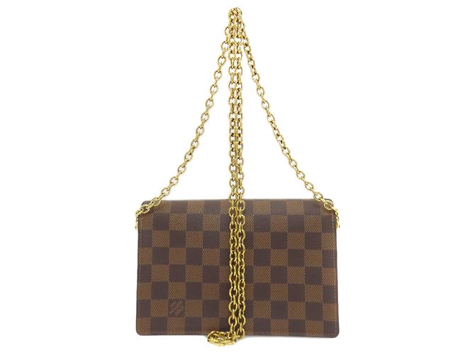 Schultertasche Portefeuille Vavin Chain Louis Vuitton N60237 Braun Damier ebene - Ansicht 2