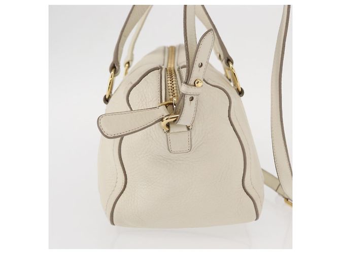 Borsa Vala in pelle Salvatore Ferragamo Bianco - vista 4