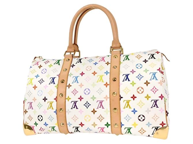 Louis Vuitton Keepall Monogram Multicolor 45 Bianco - vista 2