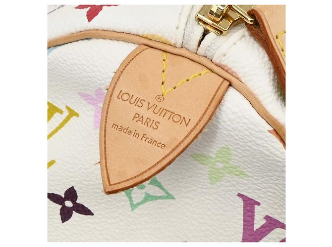 Louis Vuitton Keepall Monogram Multicolor 45 Bianco - vista 4
