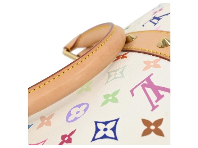 Louis Vuitton Keepall Monogram Multicolor 45 Bianco - vista 6