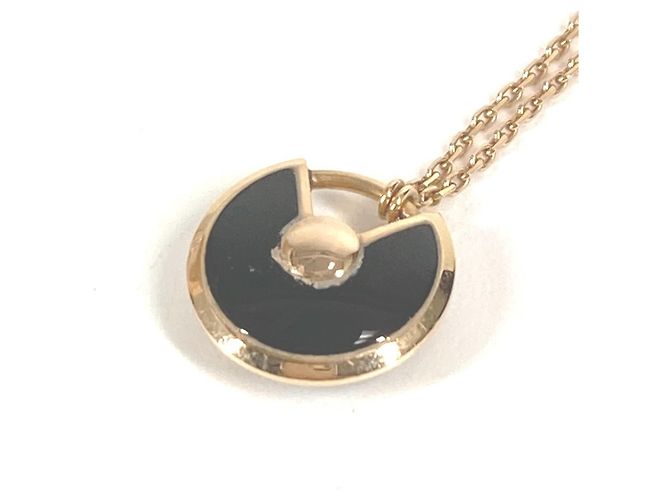 Collana a Catena XS Amulette de Cartier con Diamante Nero D'oro - vista 2