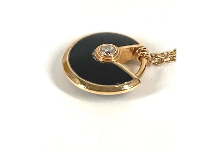 Collana a Catena XS Amulette de Cartier con Diamante Nero D'oro - vista 3