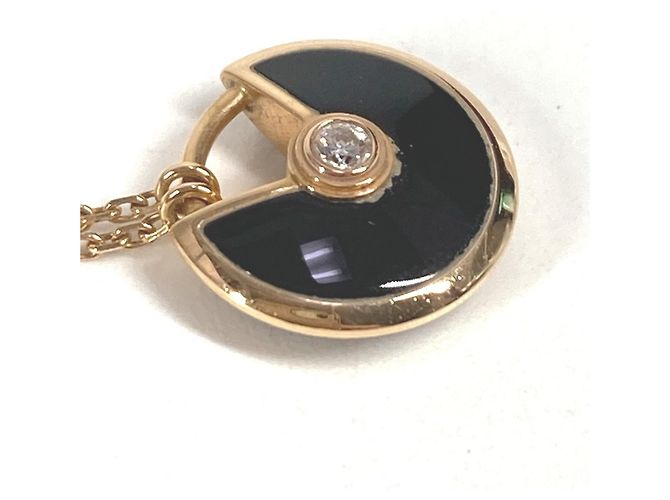 Collana a Catena XS Amulette de Cartier con Diamante Nero D'oro - vista 4