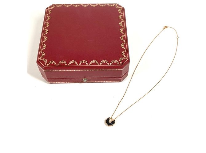 Collana a Catena XS Amulette de Cartier con Diamante Nero D'oro - vista 7