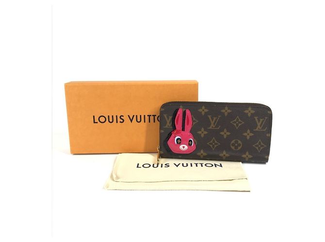 Zippy Wallet Rabbit Monogramm Nicolas Ghesquière Louis Vuitton Braun Pink - Ansicht 14