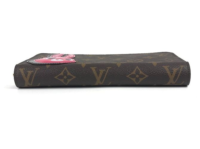Zippy Wallet Rabbit Monogramm Nicolas Ghesquière Louis Vuitton Braun Pink - Ansicht 5
