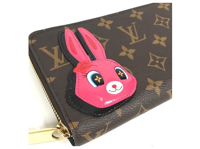 Zippy Wallet Rabbit Monogramm Nicolas Ghesquière Louis Vuitton Braun Pink - Ansicht 7
