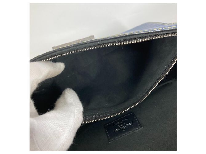 Borsa Cluny BB in denim Epi di LOUIS VUITTON Blu - vista 10