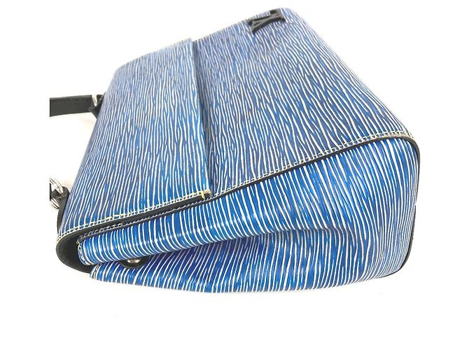 Borsa Cluny BB in denim Epi di LOUIS VUITTON Blu - vista 13