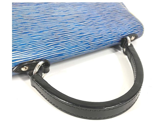Borsa Cluny BB in denim Epi di LOUIS VUITTON Blu - vista 3