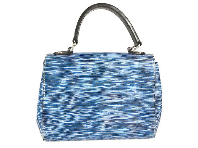 Borsa Cluny BB in denim Epi di LOUIS VUITTON Blu - vista 4