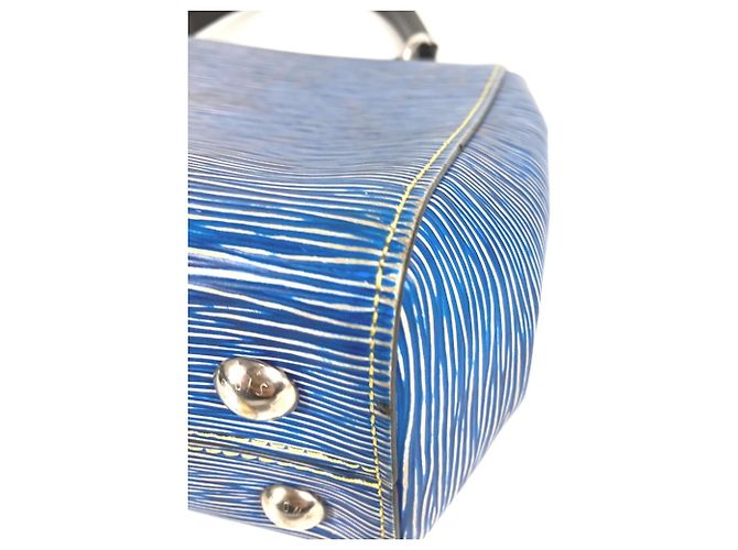 Borsa Cluny BB in denim Epi di LOUIS VUITTON Blu - vista 5