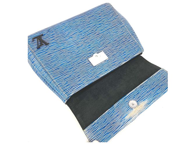 Borsa Cluny BB in denim Epi di LOUIS VUITTON Blu - vista 8
