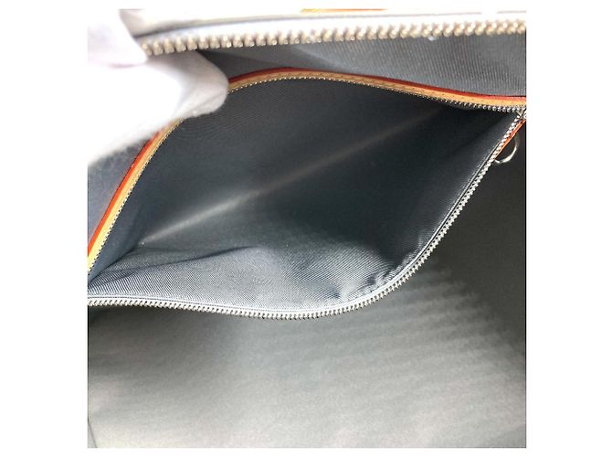 Borsa da Viaggio Keepall Bandoulière 50 Monogramma Specchio Louis Vuitton Argento - vista 14
