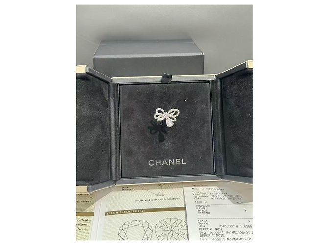 Anello fiocco di diamante Ruban di Chanel in oro 18K 1ct Argento - vista 5