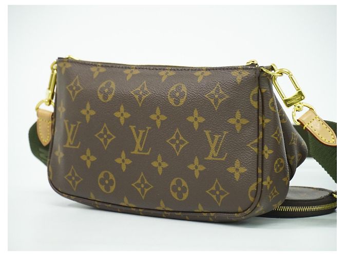 Louis Vuitton Multi Pochette Accessoires in Tela Monogram Marrone - vista 2