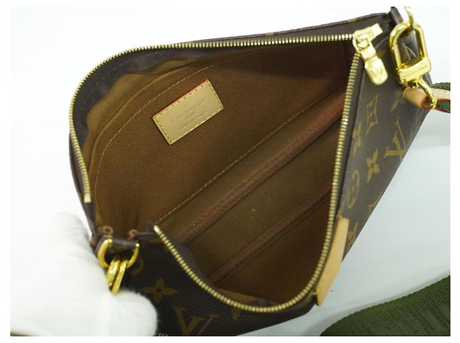 Louis Vuitton Multi Pochette Accessoires in Tela Monogram Marrone - vista 4
