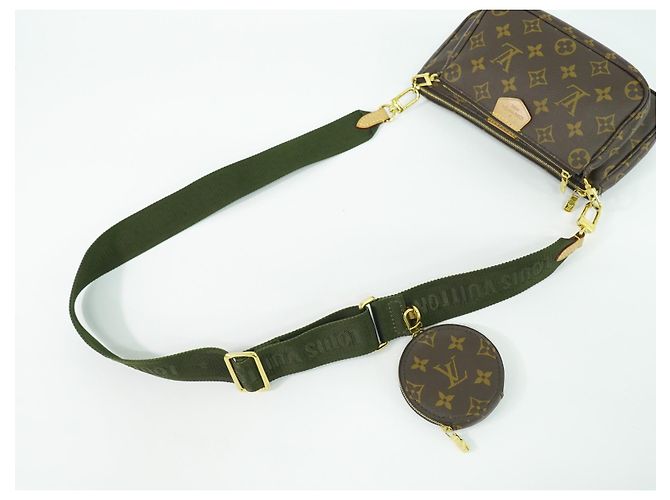Louis Vuitton Multi Pochette Accessoires in Tela Monogram Marrone - vista 7