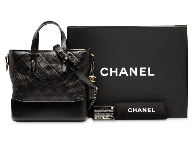 Borsa Tote/Spalla Gabrielle de Chanel Nero - vista 7