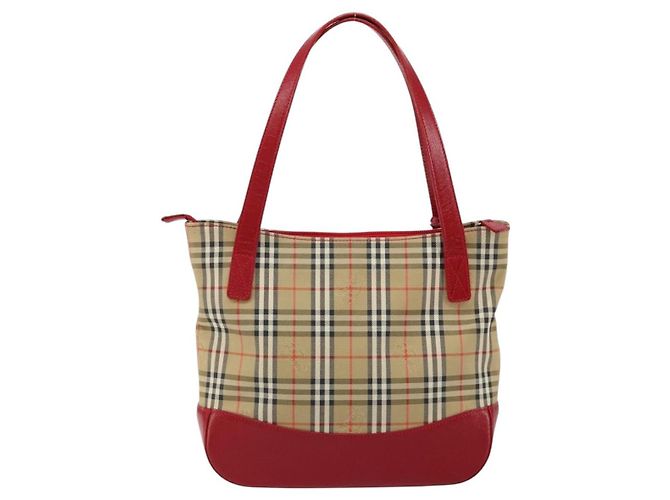 Borsa Burberry Nova Check in tela Nova Check Beige - vista 2