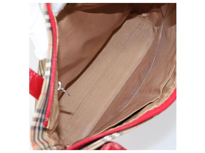 Borsa Burberry Nova Check in tela Nova Check Beige - vista 5