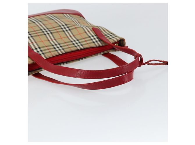 Borsa Burberry Nova Check in tela Nova Check Beige - vista 7