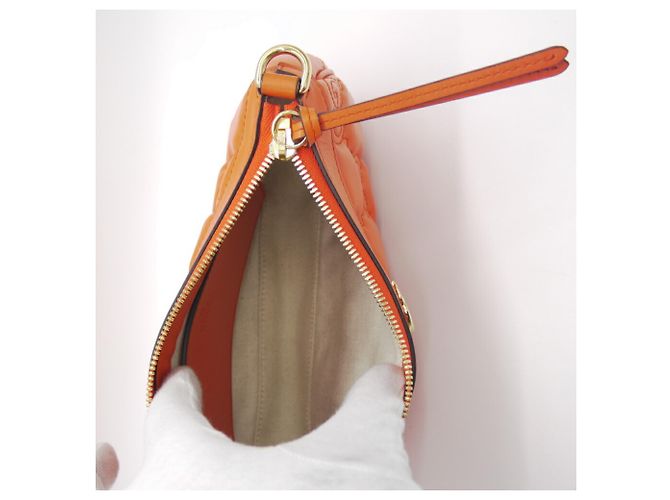 Bolso de cuero GG Matelassé Gucci Naranja - vista 7