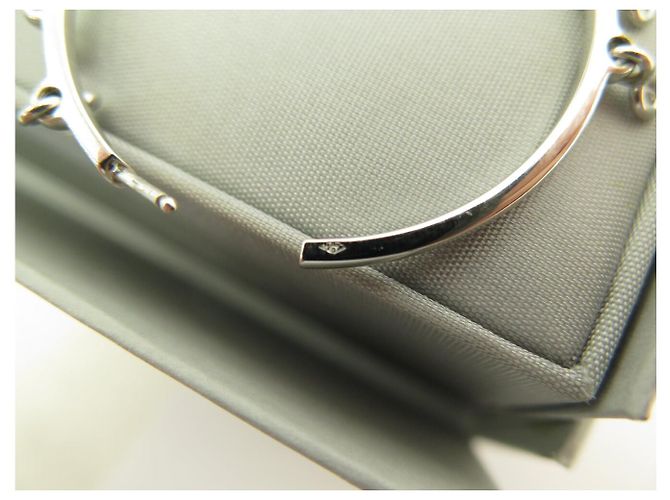 Christian Dior NOVAS ARGOLAS DE OURO BRANCO DIOR COQUINES 19GR DIAMANTE 0,9CT Prata - vista 15