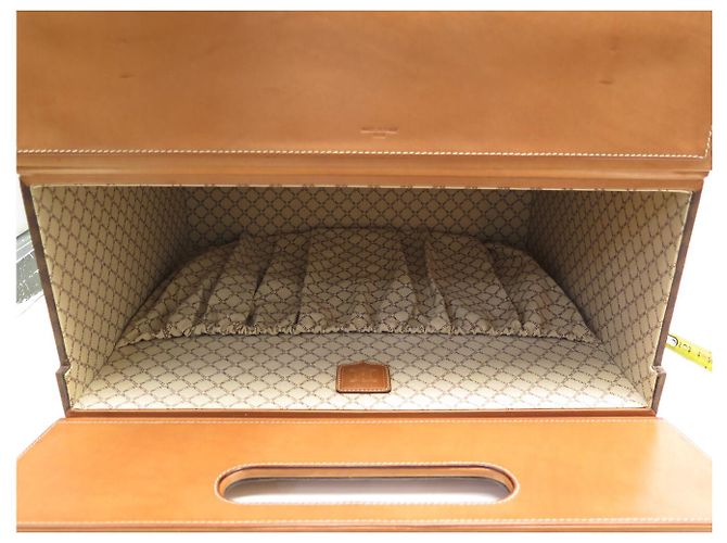 Céline MALLETTA VINTAGE CELINE IN CANVAS TRIOMPHE E PELLE VALIGETTA CON CODICE Marrone - vista 12