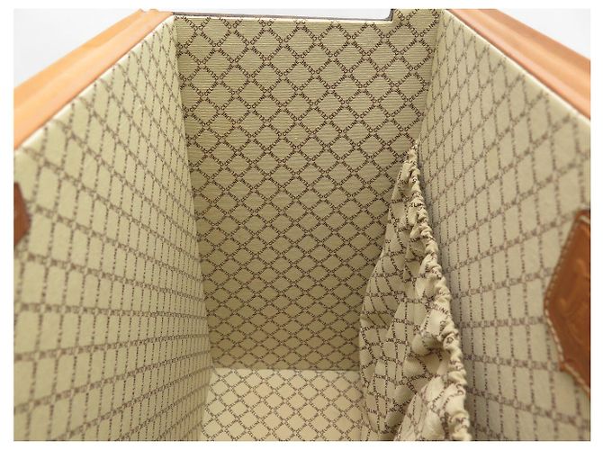 Céline MALLETTA VINTAGE CELINE IN CANVAS TRIOMPHE E PELLE VALIGETTA CON CODICE Marrone - vista 19