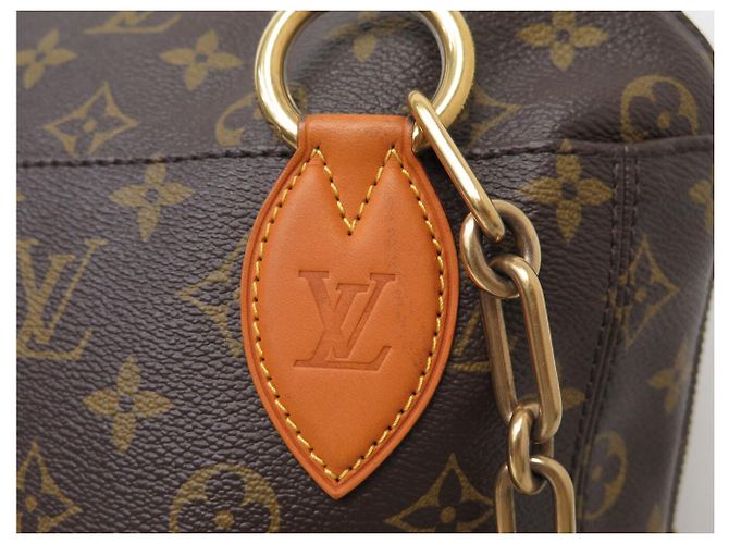 BORSA A MANO LOUIS VUITTON X LAGERFELD PUNCHING BAG ICONOCLAST M40230 MONOGRAMMA Marrone - vista 11