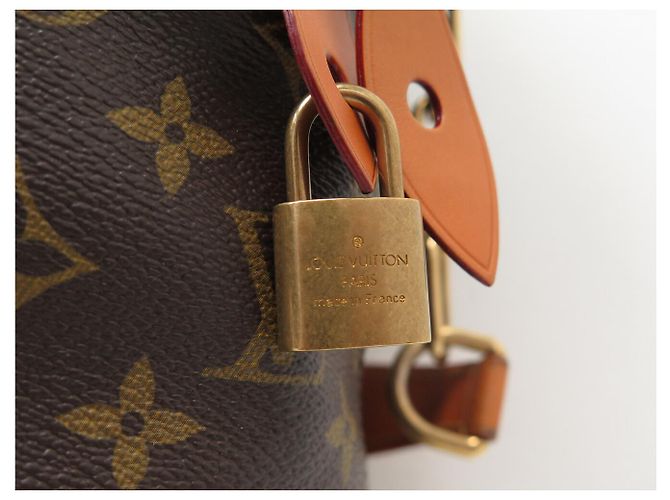 BORSA A MANO LOUIS VUITTON X LAGERFELD PUNCHING BAG ICONOCLAST M40230 MONOGRAMMA Marrone - vista 13