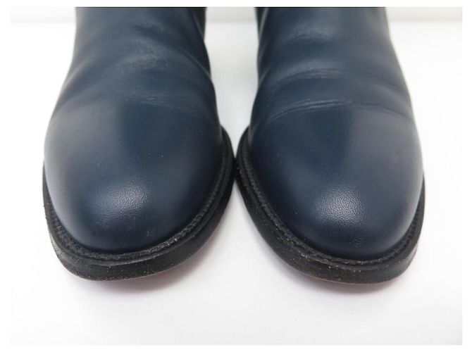 Hermès STIVALI HERMES JUMPING 35 IN CAMOSCIO BLU STIVALI KELLY Blu navy - vista 4